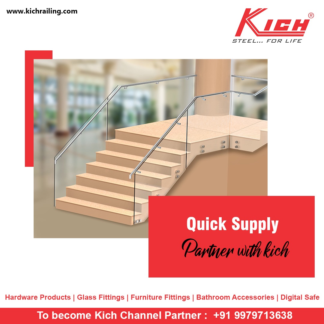 Explore the endless possibilities of elegance with exceptional range of Glass Railings by @Kich_India.
For inquiry: bit.ly/09979713638
#KichIndia #railingsystems #handrails #railingsolutions #railings #commercialrailings #aluminumrailing #interiordesign #architecturalfitting