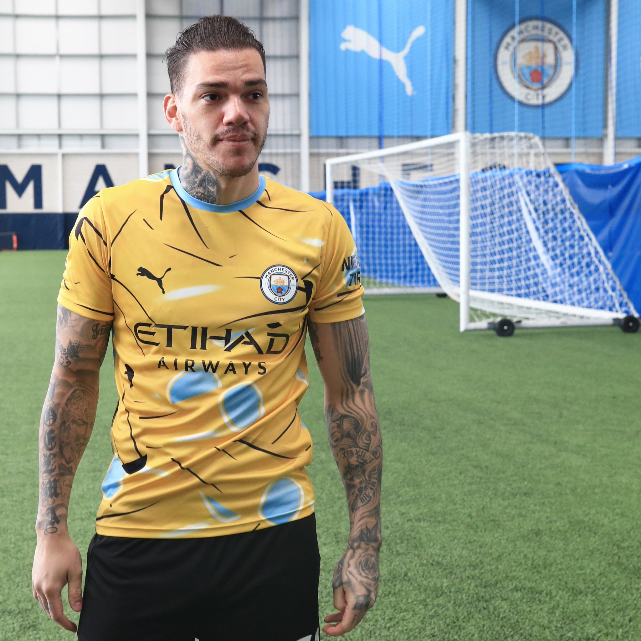 Manchester City On Twitter Edersonmoraes93 Looking Slick In The New Pumafootball Mancityesports Banana Goalie Kit Coming Soon To Easportsfifa Ultimate Team Fut21 Mancity Https T Co Axa0kld5re Https T Co 97mdqf25yl