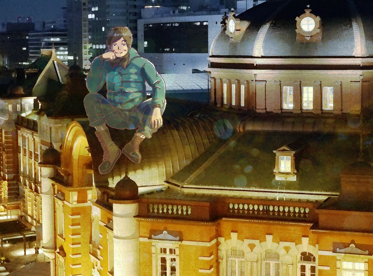マルヤマ ジュン イラストレーター 夜の東京駅が好きというだけのイラストです 4月になり なんとなく気分も新たに イラスト 夜景イラスト 東京駅 T Co Jex60jeb3d Twitter