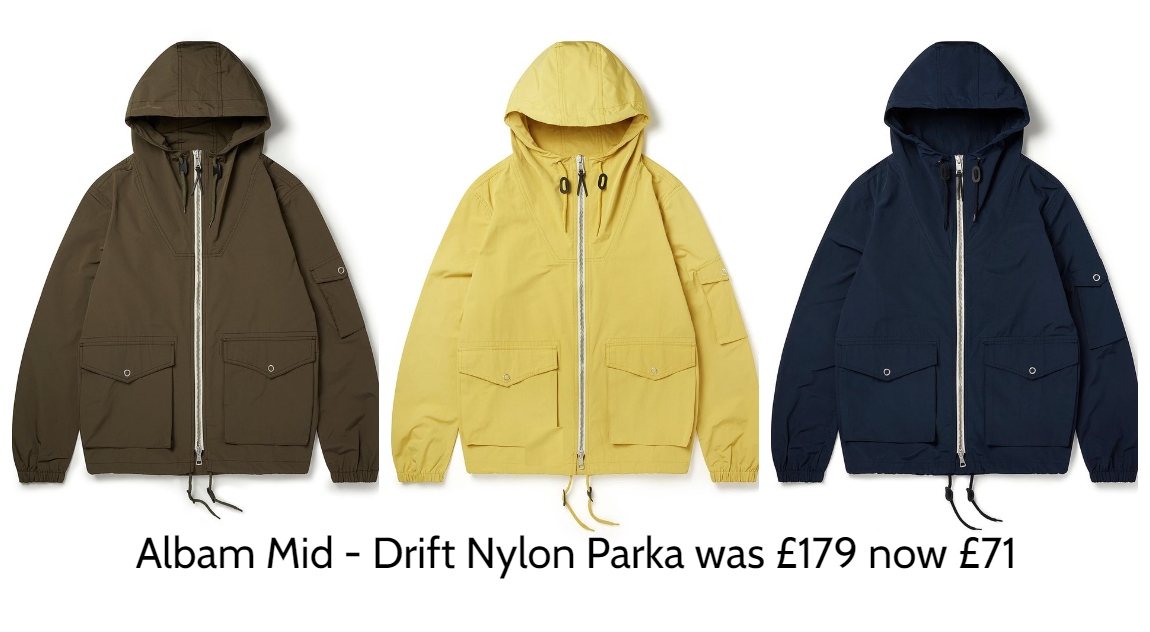albam drift nylon parka