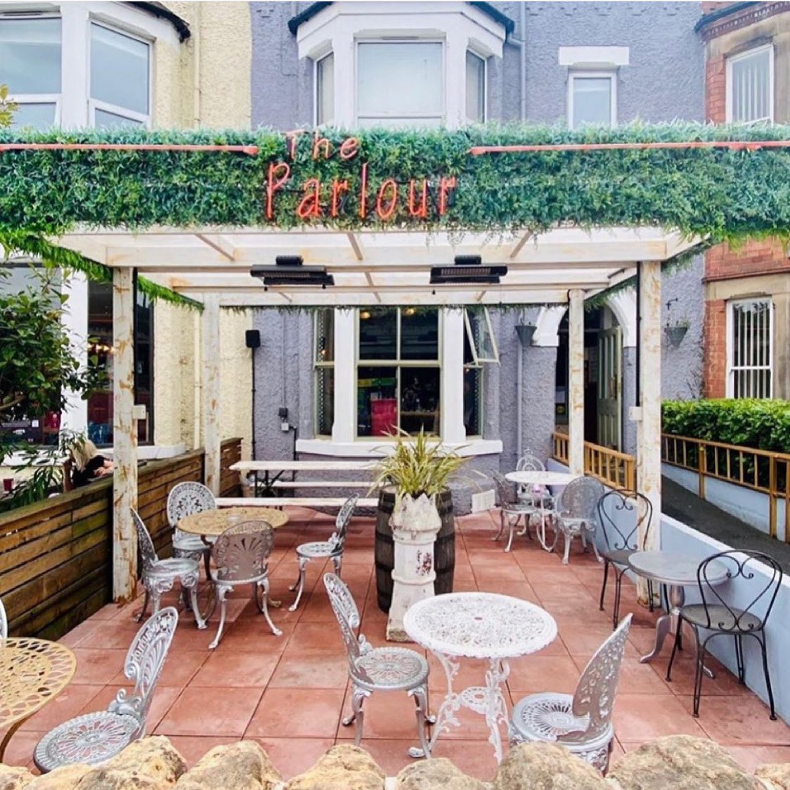 We are excited to be opening our outside terrace area Monday 12th April. Booking is advised to avoid disappointment. Usual opening times will be 3pm - midnight Monday to Friday and Saturday and Sunday we will be open 12noon to midnight. See you there 🥂. #TheParlour