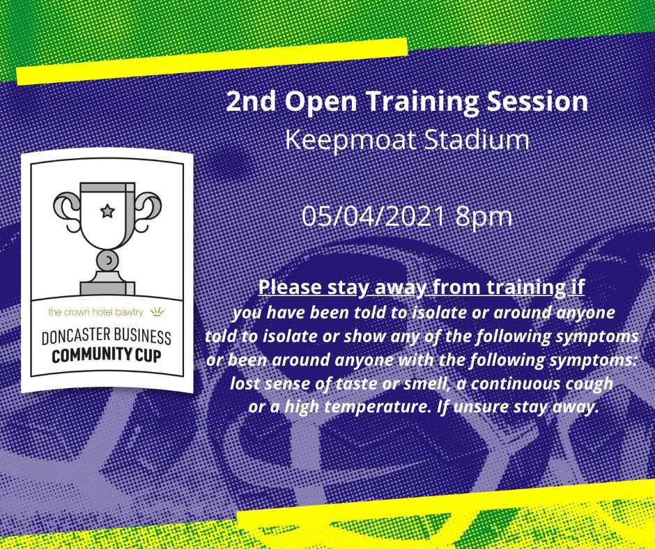 Our 2nd opening training session is this Bank Holiday Monday . Head down to find out more about this years #fundraiser