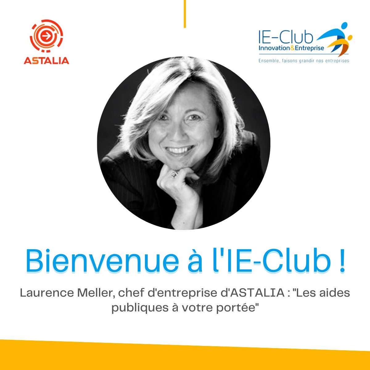 🔔Bienvenue à Laurence Meller d'<a href="/astalia/">astalia</a> à l'<a href="/IEClub/">IE-Club</a> !👍

Pour nous rejoindre : lnkd.in/duC3tzT