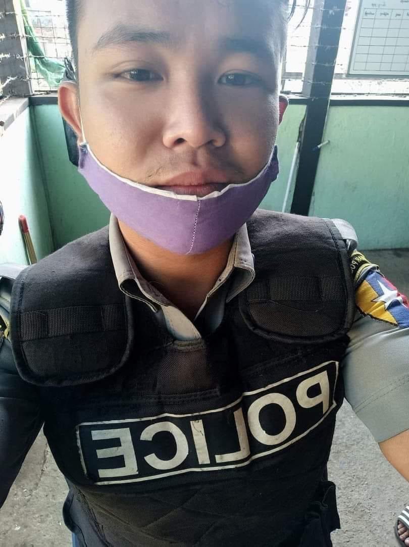 📍Tamu, Chin State
A real Police in honor, Thong Hao Gin, who does #CivilDisobedienceMovement and protects people was shot dead by SAC terrorists so named dishonorably themselves like police and his body was robbed. He doesn’t deserve this. 
#WhatsHappeningInMyanmar #Apr2Coup
