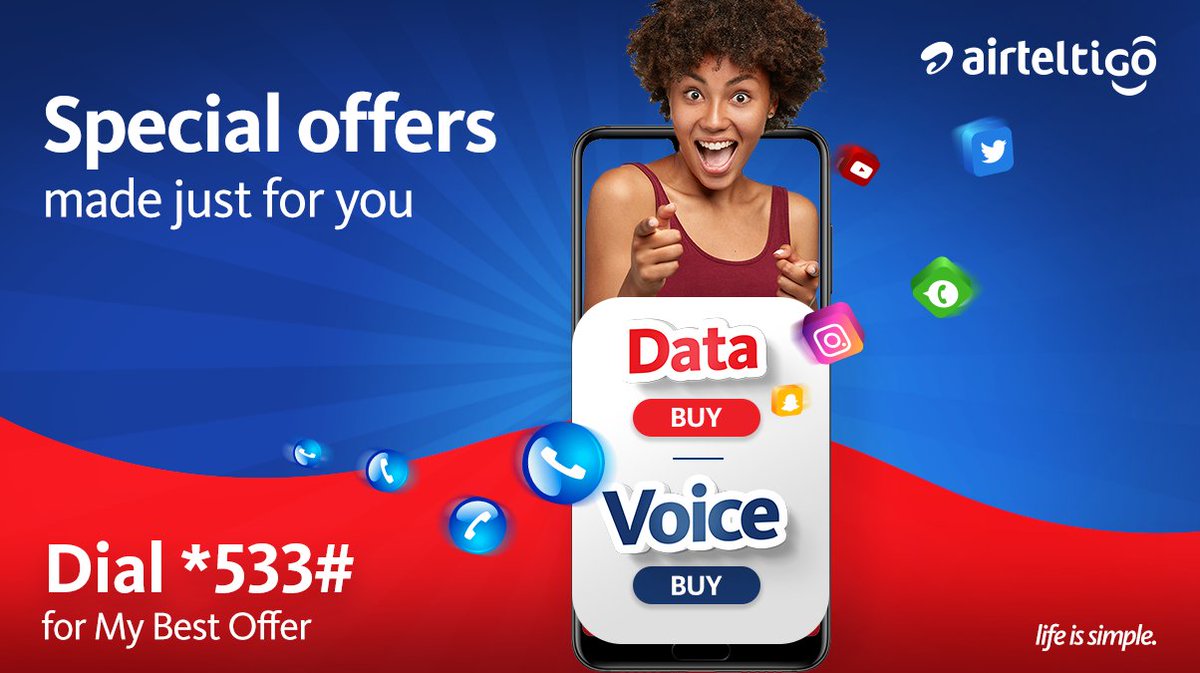 theatghana's tweet photo. Stay connected with Family and Friends this #Easter with Special offers made just for you.
Dial *533# today and enjoy our #DataBundle & #CallBundle now! #LifeIsSimple
#SikaKokoo #BigTimeData #UnlimitedCalls #FuseBundle https://t.co/YWPcxkZivn