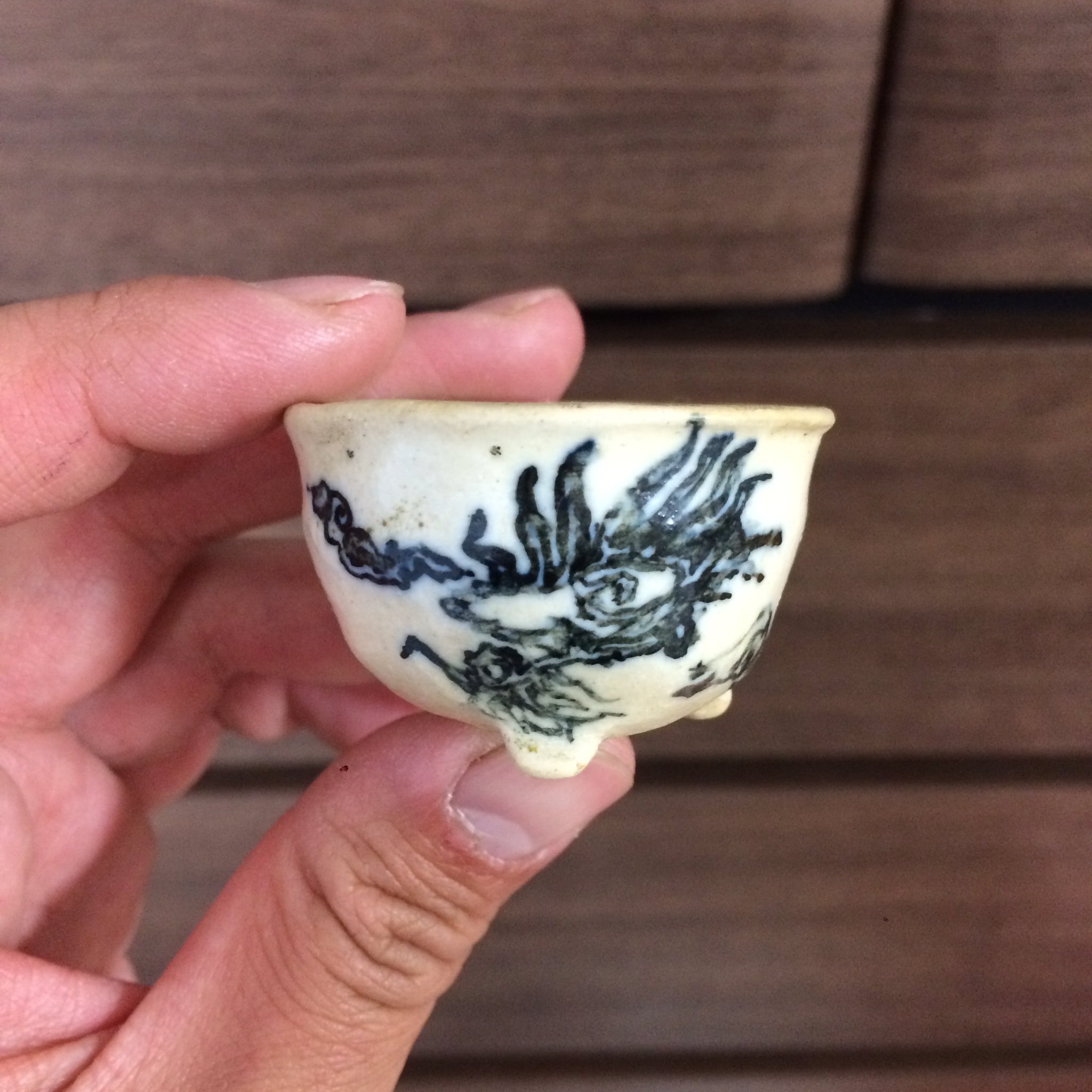 小品盆栽鉢 横浜逸品会 寿良 辰砂釉窯変長方鉢植木鉢