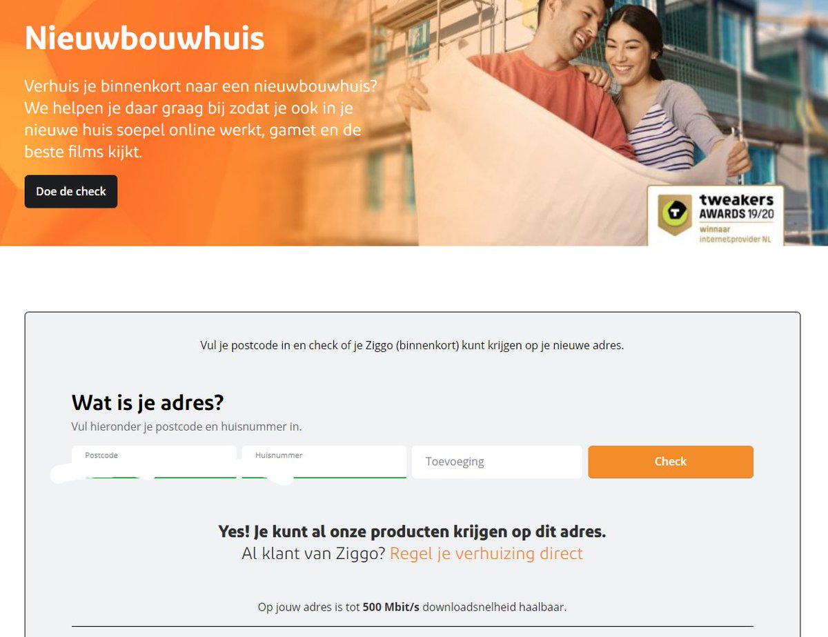 Rabbito147's tweet photo. @ZiggoWebcare Dat maak ik gelukkig zelf uit.. Maarre zelfs jullie Nieuwbouw site geeft beschikbaarheid ! ik snap het ander systeem maar bij een goed systeem kun je omzeilen, zoals de systemen waar ik aan (mee) bouw.. https://t.co/x57zmRjhgW