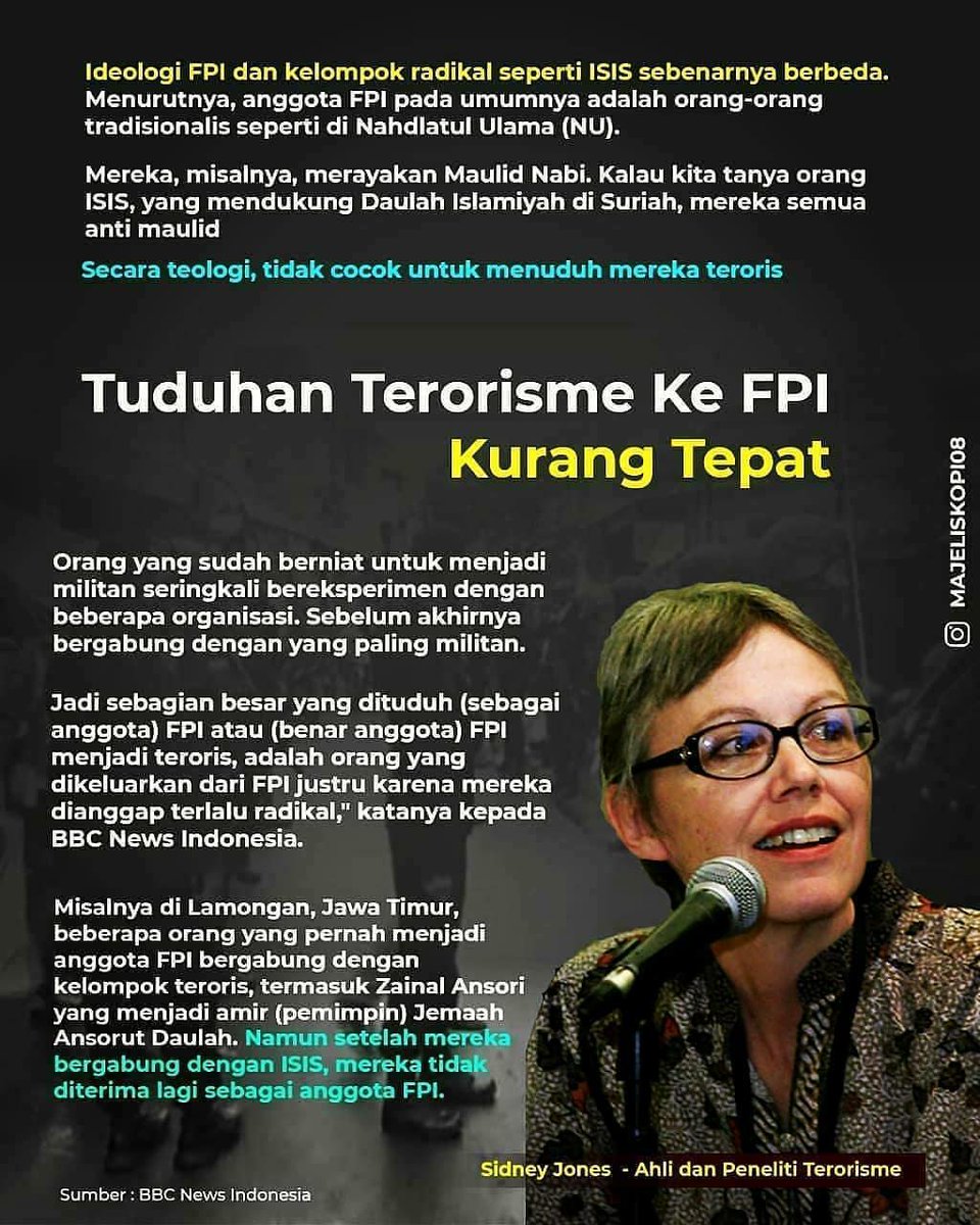 19.
Jika FPI resmi jadi "ORMAS TERORIS"
Maka pembunuhan terhadap 6 Laskar FPI
Menjadi benar &amp; tidak salah, karena yg dibunuh adalah
"ANGGOTA TERORIS", bukan warga biasa.

#HadirkanSegeraPredatorKM50
#HadirkanSegeraPredatorKM50