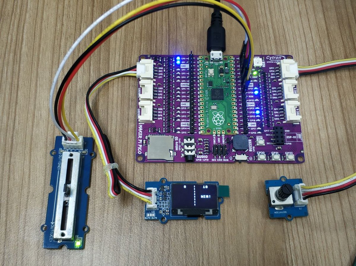 kiatelim's tweet photo. Pico Pong by @GurgleApps
Watch their video here https://t.co/5Wev5eHmb6
#makerpipico #raspberrypipico
@cytrontech https://t.co/ILnKoNduEO