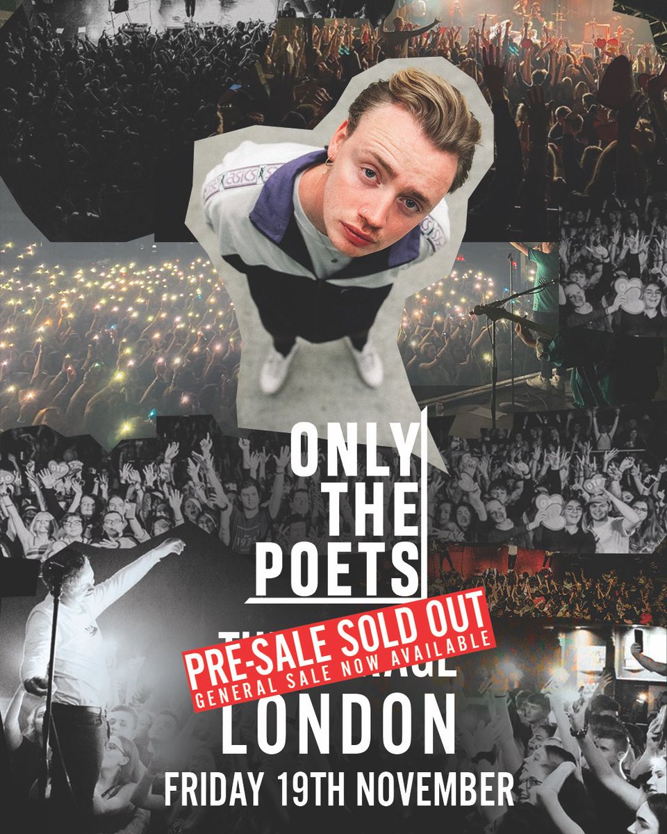 onlythepoetsuk's tweet photo. General sale now up! Can’t thank you enough for selling out pre-sale, it’s been a long time since our last show so was scary to put out there, can’t wait to see you 

A few people have asked, you can still ‘buy a ticket for a fan that can’t afford one’ ❤️ support has been amazing https://t.co/vBXdXDZPTT