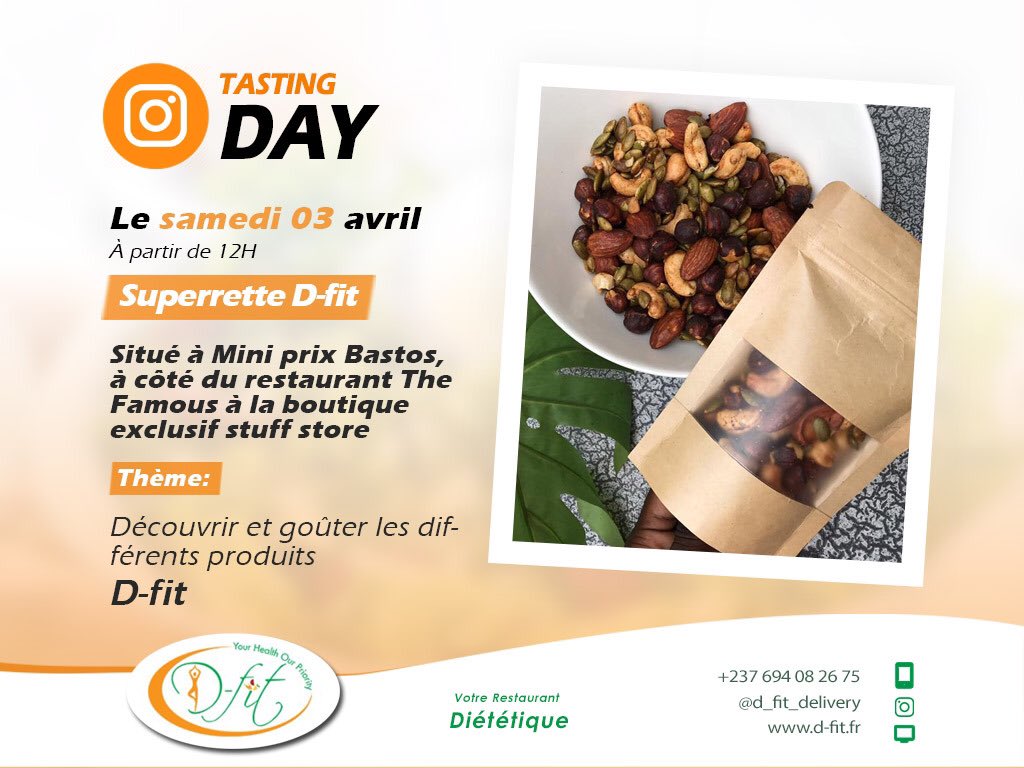 IngridNgoune's tweet photo. C’est demain 😍😍😍😍 je serais là avec les produits de D-fit pour une dégustation 🥰🥰🥰 https://t.co/hhkVrUqG5n