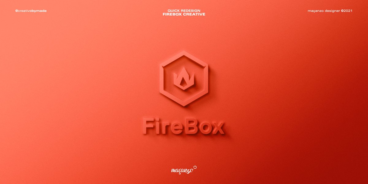 StudiobyMADE's tweet photo. #FireboxCreative Quick Redesign
🔥(Creative Expression)+📦(3D)
#quickredesign #maçanzoDesigner #byMADE https://t.co/eJCidAoGyC