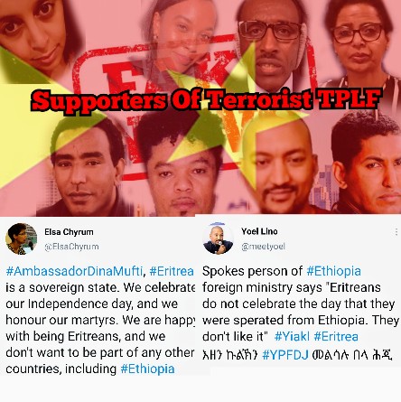 These #Junta are now starting their Drama by pretending to be special people celebrating Eritrea's #IndependenceDay.🤣🤣
We do not forget that over Z past 20 years, you have worked to disrupt #Eritrea's Independence Celebrations in #Israel &amp; Z #US.

#TPLFLies
#EritreaPrevails🇪🇷✊