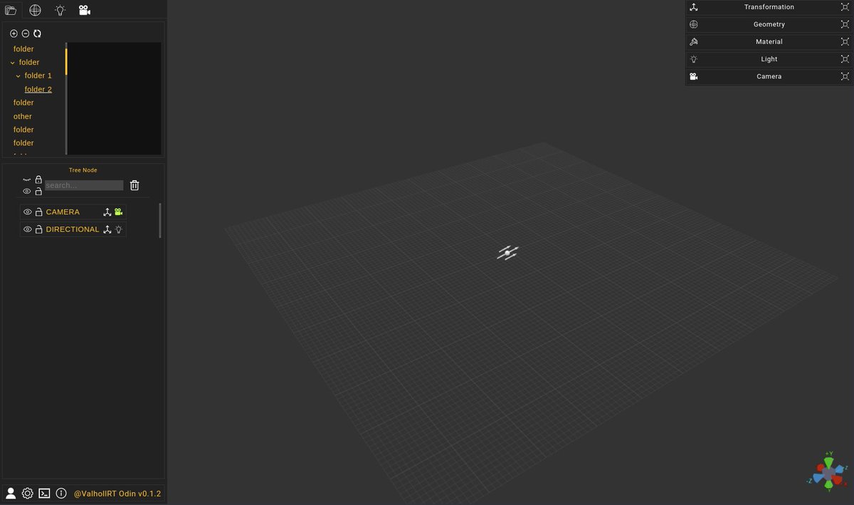 valhollrt's tweet image. Working on #Odin ver 0.1.3 {codeName: 'Hearts on Fire' }, we are realocating some options and improving the sidebar, among them, creating directories in firebase to save the scene in it!
#Broadcast #graphicsdesign #Lowerthird #opensource #angular #babylon