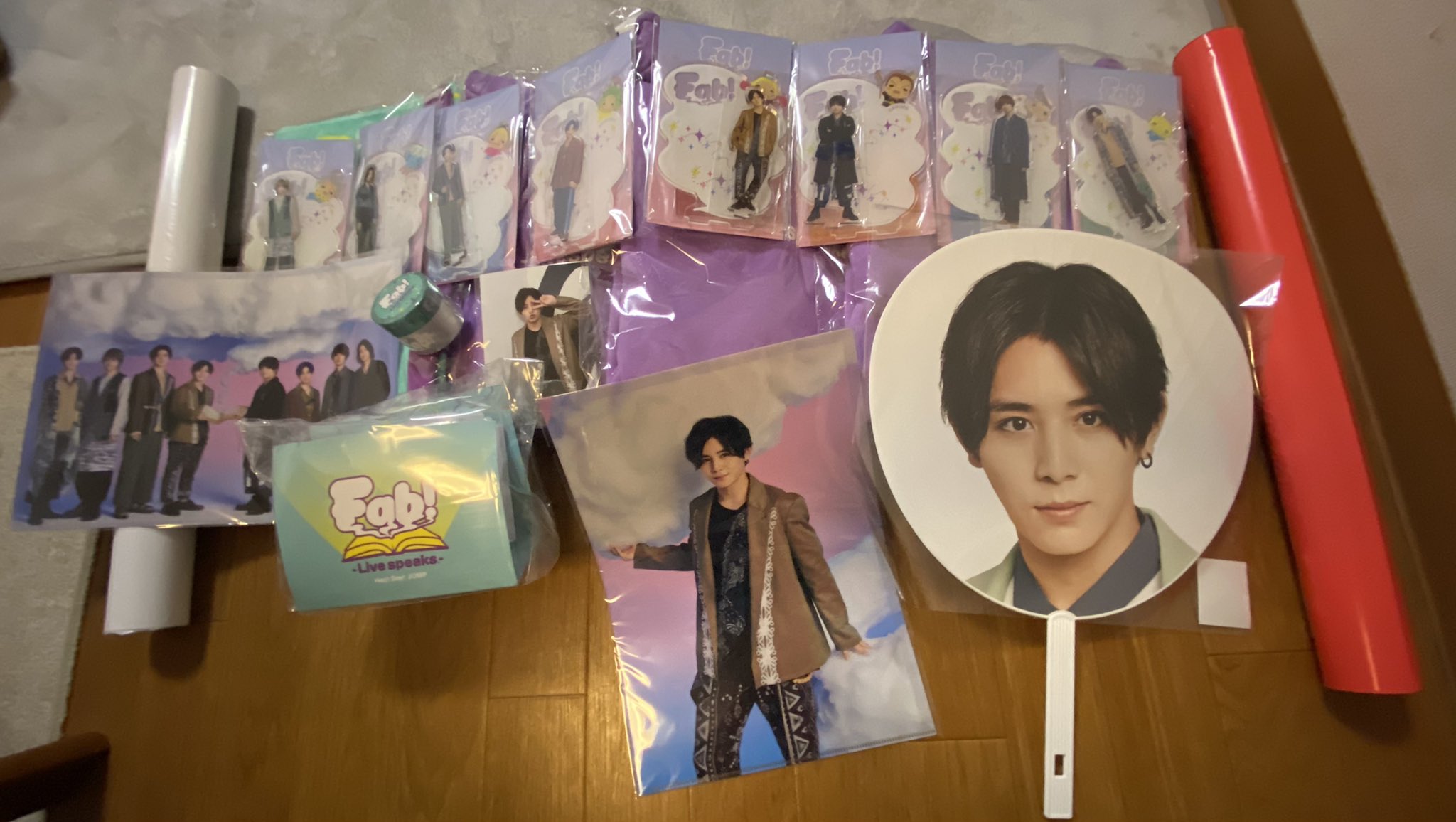 ｙｕｋo グッズ届いた 娘ちゃん達のも入って一部です 配信楽しみ Hey Say Jump 山田涼介 Fab コンサートグッズ T Co Fyfidapfai Twitter