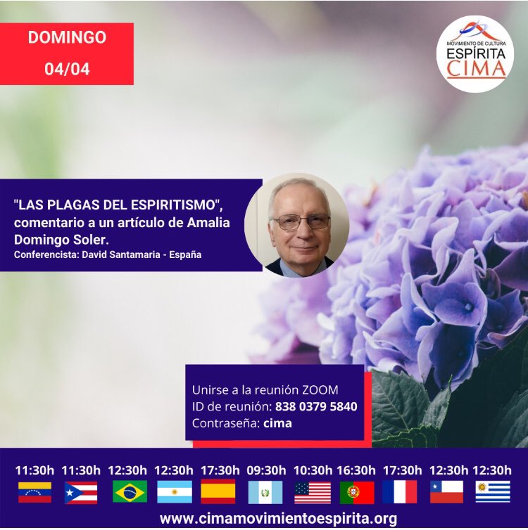 Vzlaespirita's tweet photo. 📩INVITACIÓN 
Videoconferencia gratuita, suscríbete en nuestra web en la sección programación.
Síguenos, Comenta y Comparte.

ASISTE!

#cima  #culturaespirita #jonaizpurua #Venezuela #COVID19 #Argentina #brasil #portugal #puertorico #colombia #EEUU #Uruguay #Paraguay https://t.co/4XHXk7U3sC