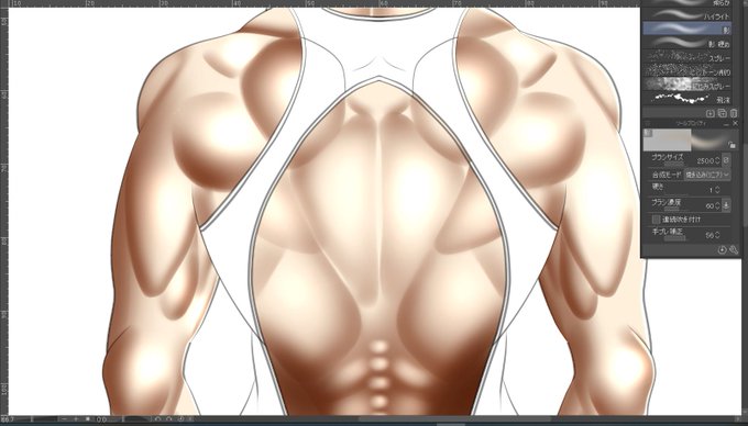 広背筋のtwitterイラスト検索結果