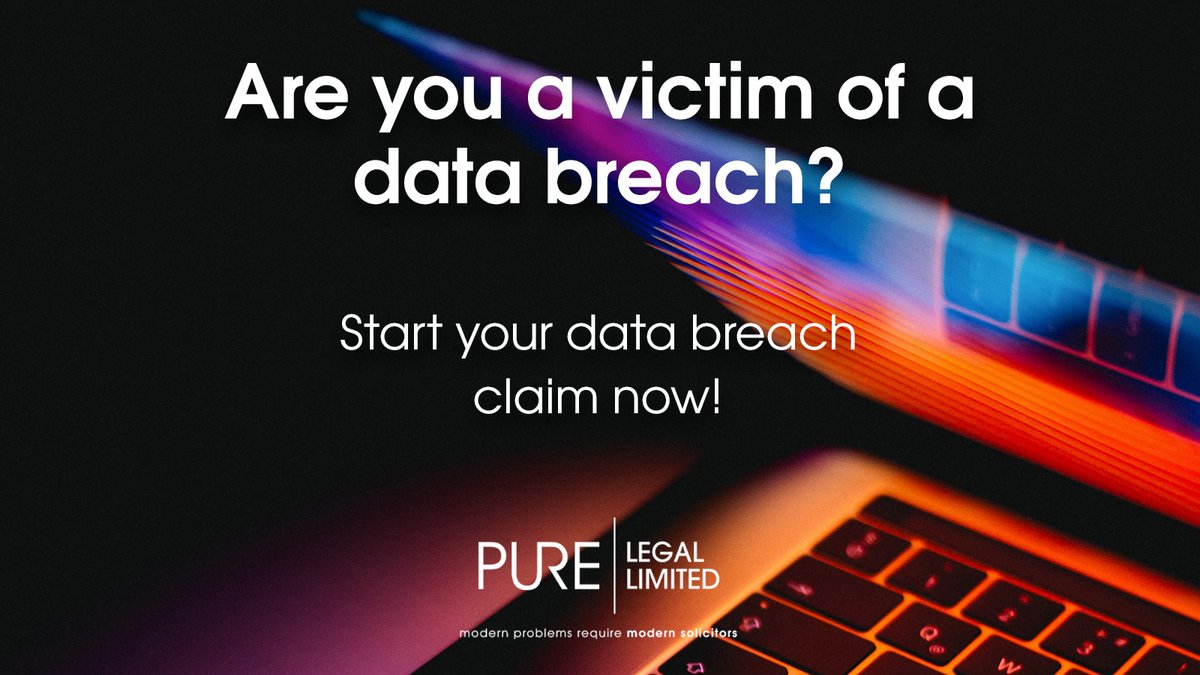 PureLegalLTD's tweet photo. Had a data breach notification and don't know what to do? If your data has been breached, you may be able to claim compensation. Take action now to see what you may be owed!
Click the link to start your claim
https://t.co/rK3yXKKLrd
#databreach #dividebuy #fatface #data #hack https://t.co/poJqBoiRue