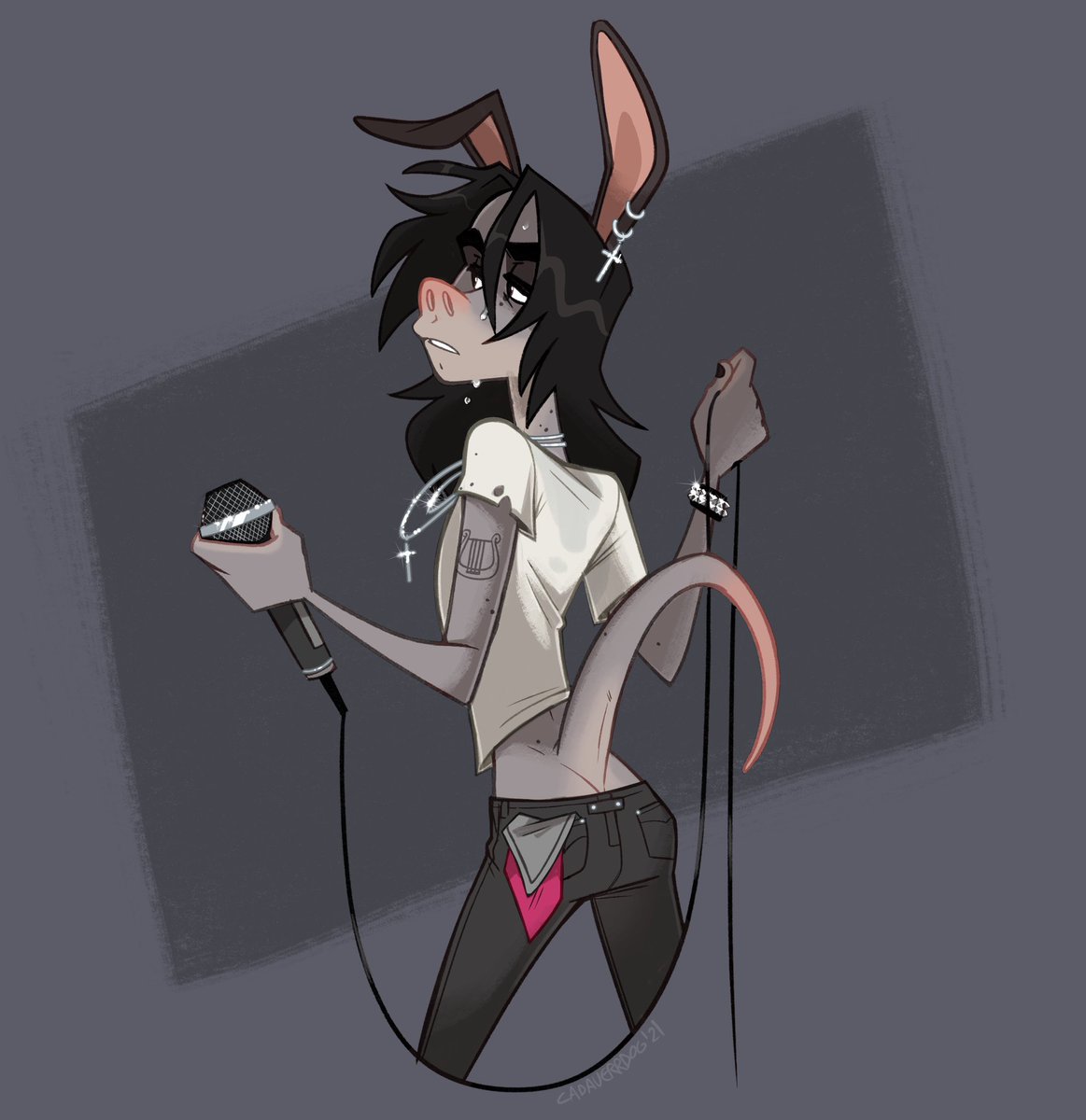 Cadaverrdog's tweet photo. Hi I’m Graves &amp; I’m a gay trans man who draws furry art &amp; comics. I like classic punk/ heavy metal, horror, aardvarks, and 80s stuff. SFW but adult oriented.
💘@fleetwoodbrak👽 👻@larsaddams🪲

Fantasy art - @Bardvarks 
Nsfw art - 🔞@BiIedriver🔞
https://t.co/QrITpemSzO

💀🛸⚡️🌈 https://t.co/5E9J4aQeFr