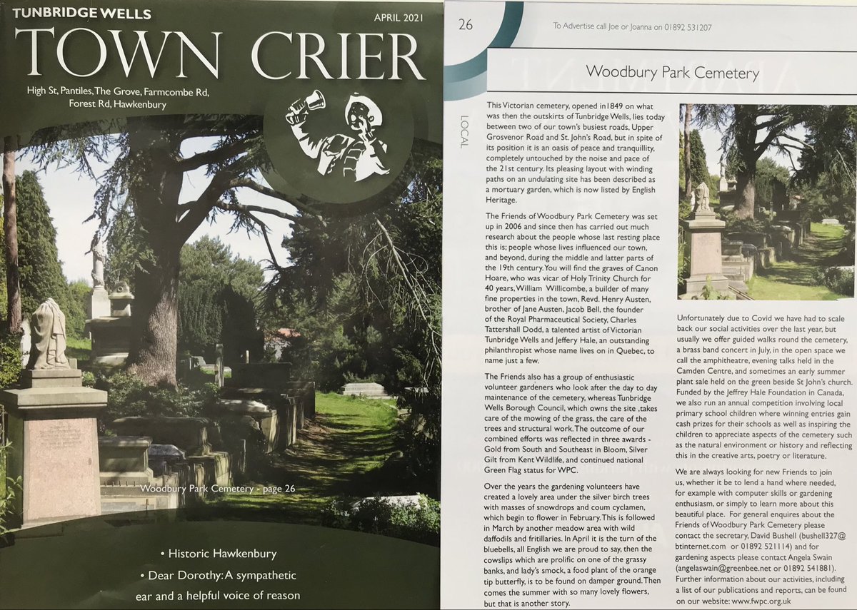 WoodburyparkCemeteryTW (@wpcemeterytw) on Twitter photo #TunbridgeWells Town Crier is distributed in the town! Discover a green oasis in #RoyalTunbridgeWells: Woodbury Park Cemetery <a href="/Twellsheritage/">Heritage T.Wells</a> <a href="/FoHCTW/">TW Cemetery</a> @CemeteryClub <a href="/theamelia_tw/">The Amelia</a> <a href="/TrinityChurchyd/">Trinity Churchyard</a> <a href="/townforum/">Town Forum</a> #TunbridgeWells Town Crier is distributed in the town! Discover a green oasis in #RoyalTunbridgeWells: Woodbury Park Cemetery <a href="/Twellsheritage/">Heritage T.Wells</a> <a href="/FoHCTW/">TW Cemetery</a> @CemeteryClub <a href="/theamelia_tw/">The Amelia</a> <a href="/TrinityChurchyd/">Trinity Churchyard</a> <a href="/townforum/">Town Forum</a>