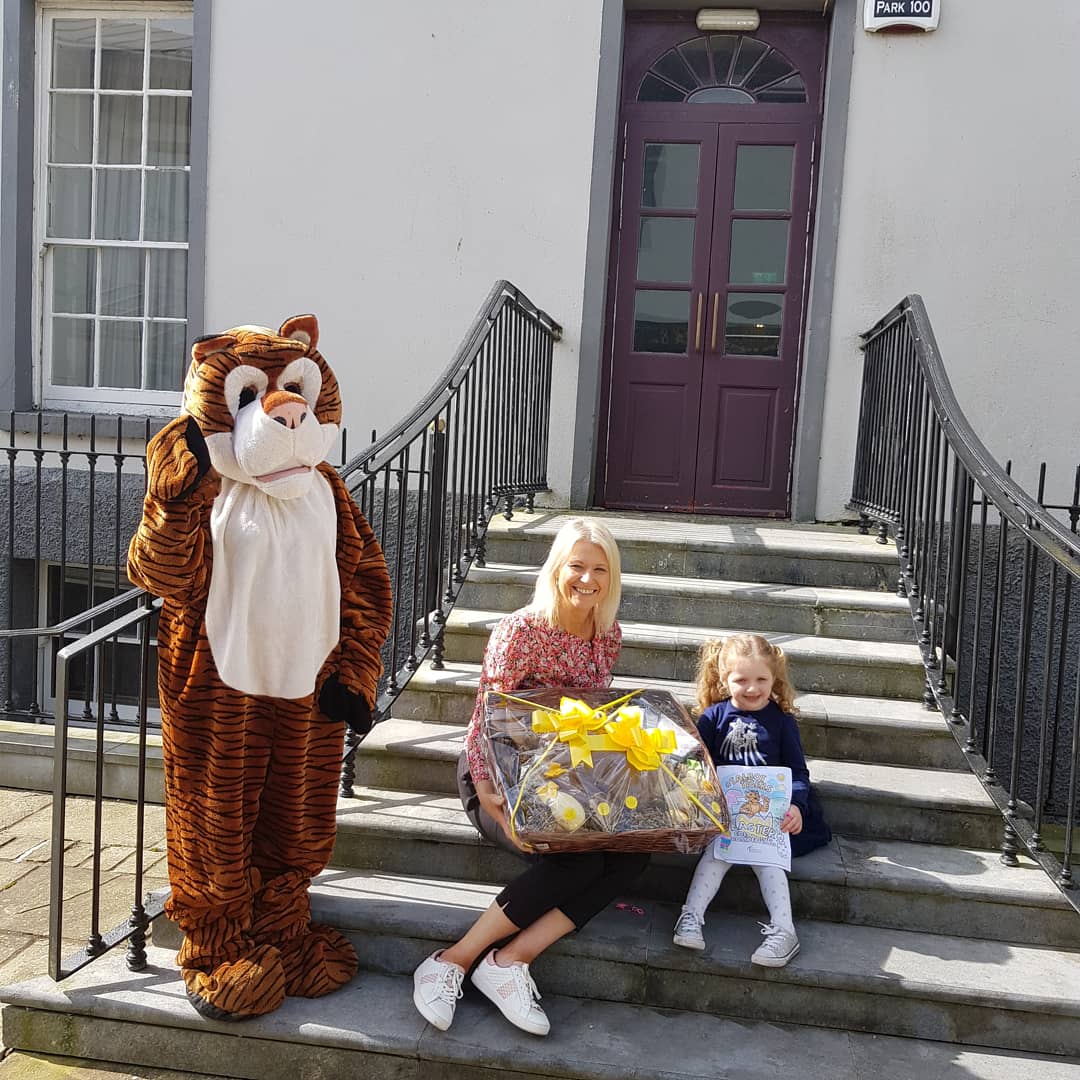 TalbotHotelCork's tweet photo. Well done to little Hollie on winning our Easter colouring conpetition &amp; our big chocolate hamper! 💜 https://t.co/vv6kpufSuL