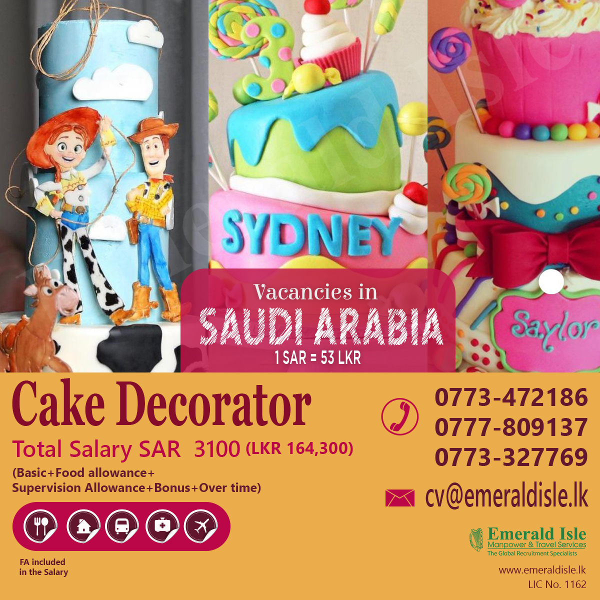 Việc làm cake decorator jobs Tại các chuỗi cửa hàng bánh trên toàn ...
