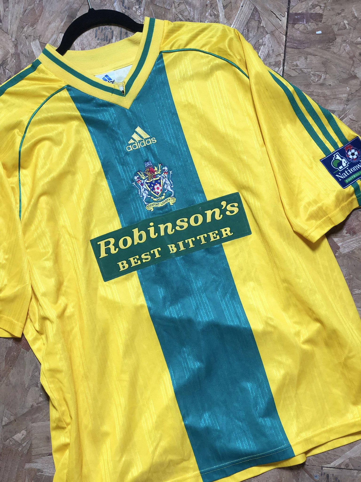 Stockport county match worn shirt 2025