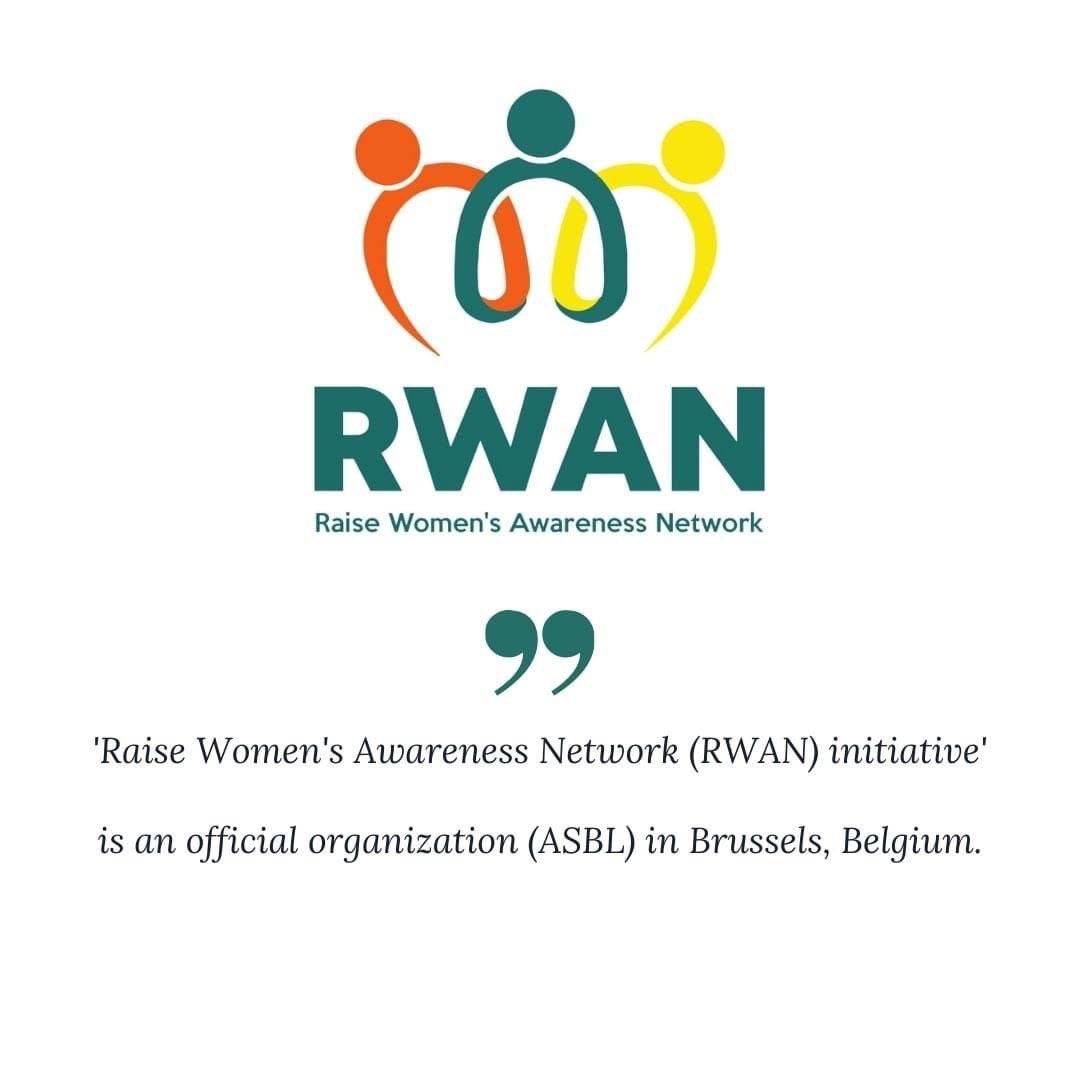BREAKING NEWS  
In 2018 we launched the 'RWAN initiative' with the aim of promoting better access to education and the labor market for women. Today, we are proud to announce that this initiative has been registered as an official organization (ASBL) in Belgium.