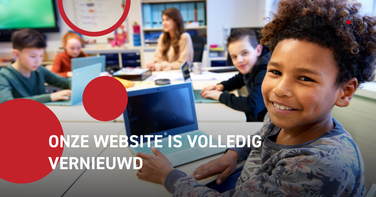 Nieuwe website! We kunnen je als school op het gebied van ICT volledig ontzorgen. Daar hoort ook een overzichtelijke website bij. Om het makkelijk te maken hebben we onze oplossingen in 4 gebieden verdeeld: Leren, Werken, Communiceren en Beheren. Ga naar heutink-ict.nl