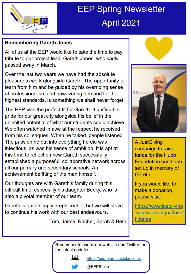 EEPStoke's tweet photo. The first page of our April newsletter needs a post of its own: Remembering Gareth Jones.
The link to the just giving page can be found here: https://t.co/QK4pIovHl2 https://t.co/mymuwttfs4