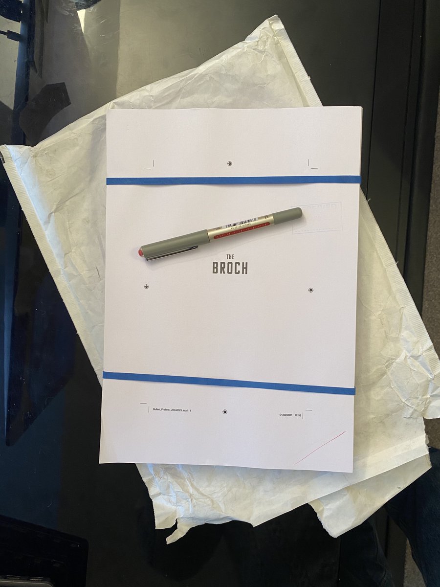 _GrahamBullen's tweet image. Penultimate step! The proofs to THE BROCH arrived today. A few more days work to go, then it's just the covers. Its all starting to feel real again. Publication date remains 28 JUNE 2021.