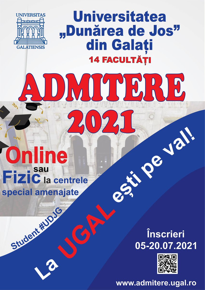 FIngGalati's tweet photo. La UGAL ești pe val! 🌊
https://t.co/vnqqPPyzDY
#UDJG #admitere2021 #admitere #studentUDJG #Inscrieri https://t.co/uRPLUFGaIr