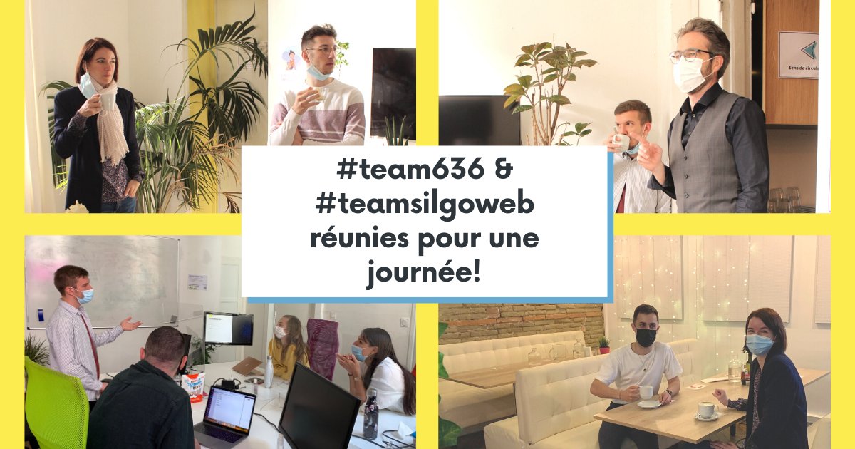 1ere (et dernier avant un moment) jour de #coworking  avec l'intégralité des #team636 et #teamSilgoweb réunies. On vous l'avait dit, c'est un événement rare et fugace ! 💫

Spoiler alert : on aura même pas eu le temps de faire une photo tous et toutes ensemble 😭