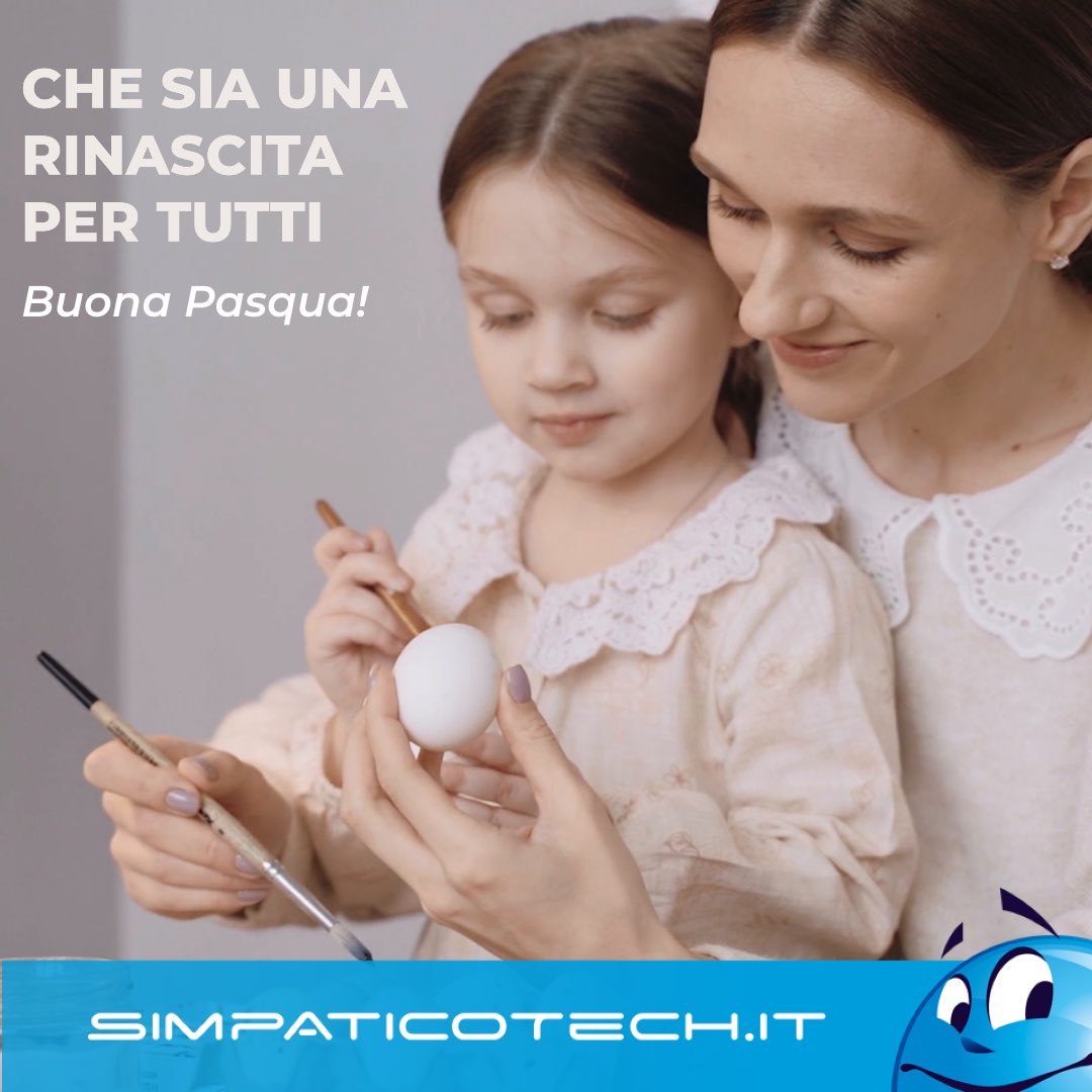 SimpaticoTech's tweet photo. Che sia una Rinascita per tutti. Buona Pasqua da tutto il Team di #SimpaticoTech.
#happyeaster🐰 #buonapasqua🐣 #pasqua2021 #pasqua #eastereggs #easterdecor #easterdecoration #family #familytime #familytech #innovation #innovationlab #simpaticotechforfamily https://t.co/nUEeGWZUCR