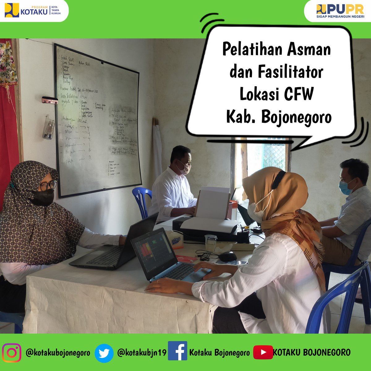 kotakubjn19's tweet photo. (Foto 1) Pelatihan Asman dan Fasilitator lokasi CFW Kab, Bojonegoro
(Foto 2) Belajar Mandiri tim lokasi CFW Kab. Bojonegoro https://t.co/8IyvYgfuZV