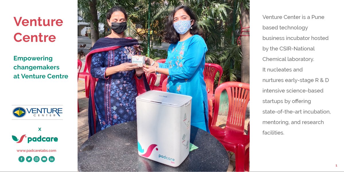 PadcareL's tweet photo. One of India’s biggest science business incubators - @venture_center adopted the PadCare solution in February 2021 and has already saved 25.2Liters of landfill area.
To know more about the impact, check out this case study.
#casestudy #ponderwithpadcare #sanitationsolution #sdgs https://t.co/JZ97leHdRo