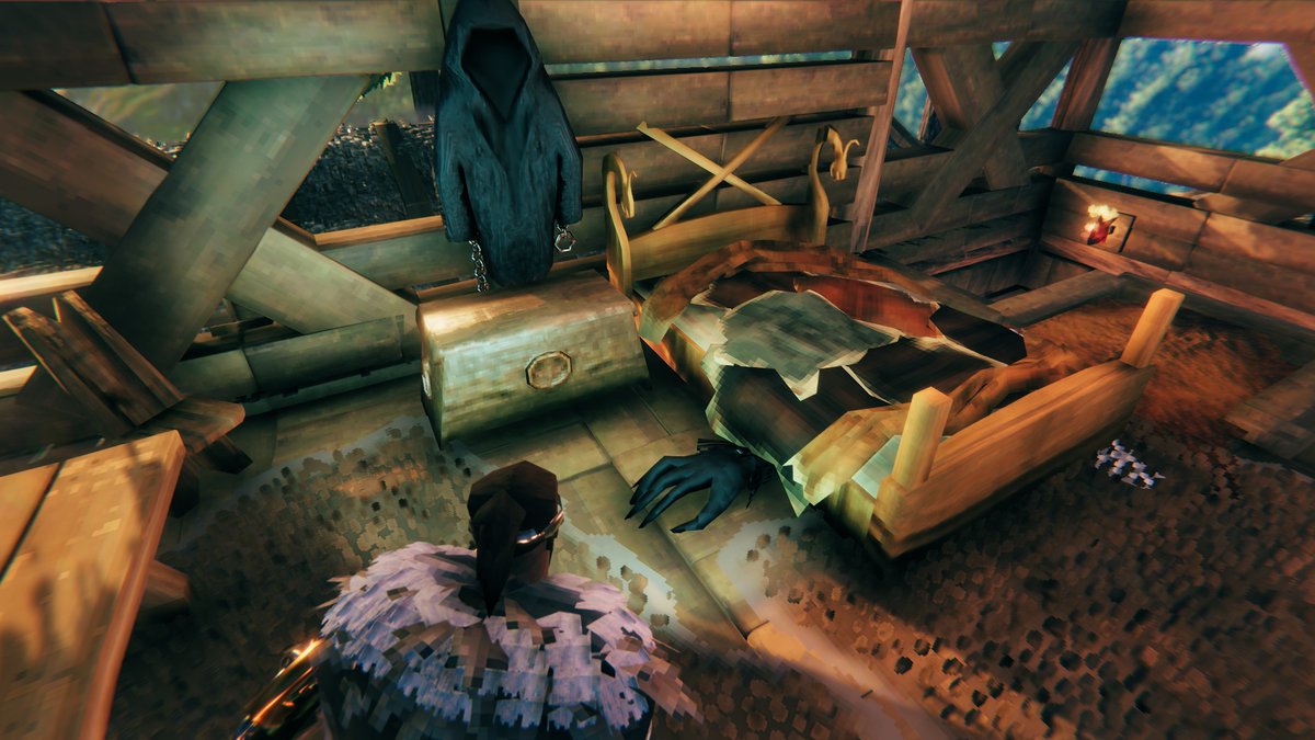 ValheimPictures's tweet photo. "The Monster Under My Bed" by seuche23

Reference: https://t.co/9GJEwajopd

#ValheimScreenshot #ValheimGame #Valheim #Fenring #Fenrir #Creature #Werewolf #Monster #Wolf #FenringTrophy #Trophy #Claw #Paw #Limb #Hand #Lurker #Lurking #Bed #Nightmare #Horror #Screenshot #GameArt https://t.co/MWzGm5WtvQ