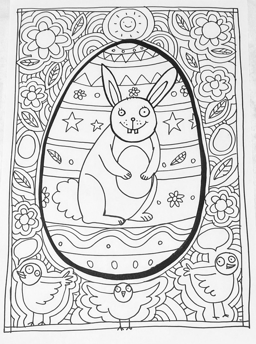 LizPichon's tweet photo. Here’s a slightly wild looking bunny to colour in if you’re looking for things to do. Go to my website https://t.co/xPPfQmB4rv to download and print. #EasterColouring #EasterBunny #GoodFriday #HappyEasterWeekend https://t.co/1cV6yPUXlw