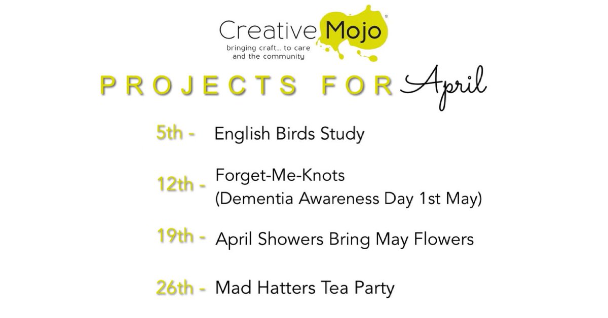 creativemojoMD's tweet photo. This months #artprojects guide for people with Dementia, Learning Disabilities, Autism, Additional Needs &amp; Physical Disabilities. 

remember everything is bespoke so I can do any project, not just what’s listed! 💚

Available across #middevon, #somerset https://t.co/Dht5EUaU9R