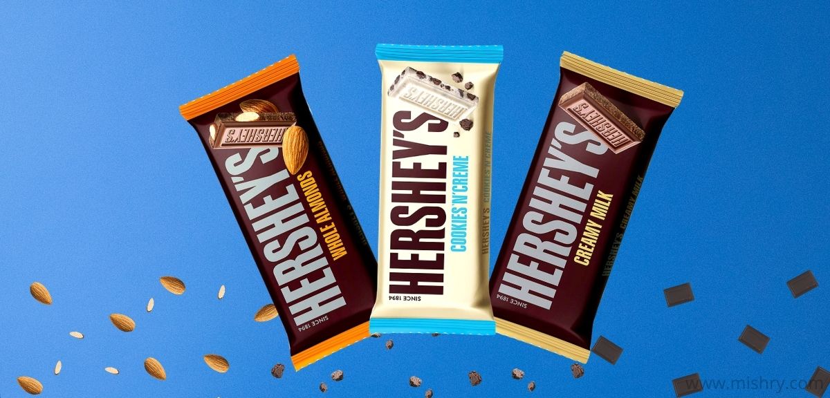 We reviewed three flavors of chocolate bars: Hershey’s Chocolate Cookies and Cream, Hershey’s Whole Almonds, and Hershey’s Creamy Milk Chocolate.

Read the full review here: bit.ly/31JIfuY

#mishryreviews #chocolate <a href="/Hersheys/">HERSHEY'S</a> <a href="/Tanuganguly/">✨tanu ganguly yadava✨</a>