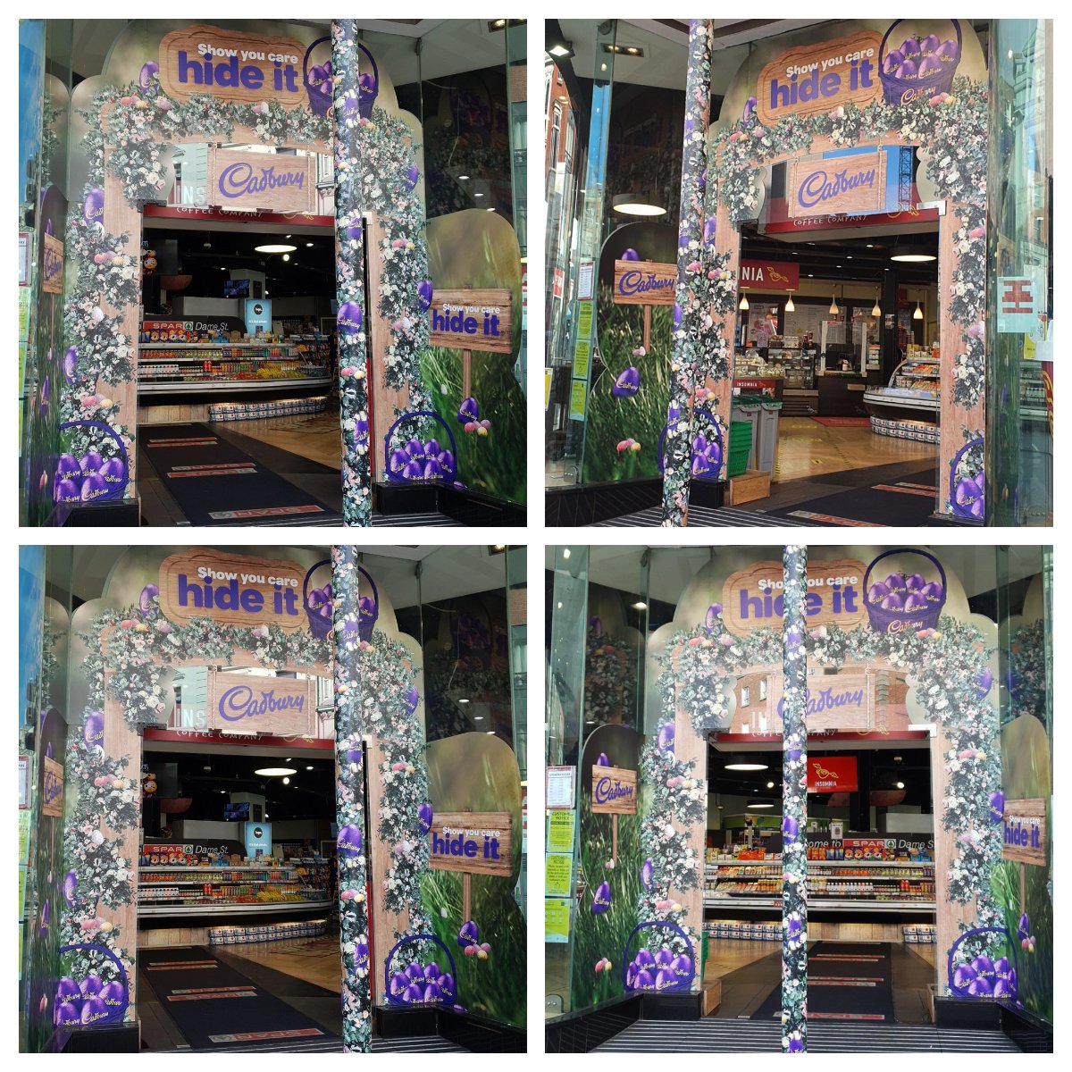 ThePrintedImage's tweet photo. We recently worked with our Client to develop a #Cadburys shop front vinyl display, to showcase their latest #Easter #campaign.

The artwork was designed by our in-house Studio Team and applied by our Install Team to Spar, located on Dame Street, Dublin

#HappyEaster #Easter2021 https://t.co/jmyOVlSxLv