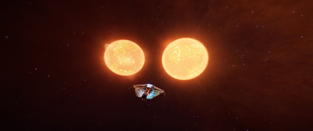 Feeling the heat as I pass through 2 Red Dwarfs #coloniaconnectionhighway #EliteDangerous