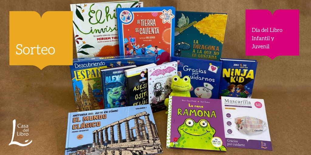 🚨 SORTEO 🚨

Seguimos celebrando el #DíadelLibroInfantilyJuvenil sorteando este chulísimo pack de libros. ¡Participa! Solo tienes que 👇

1️ Seguirnos
2️ RT
3️ Mencionar a dos amigos.

BBLL: bddy.me/3sOhWjl