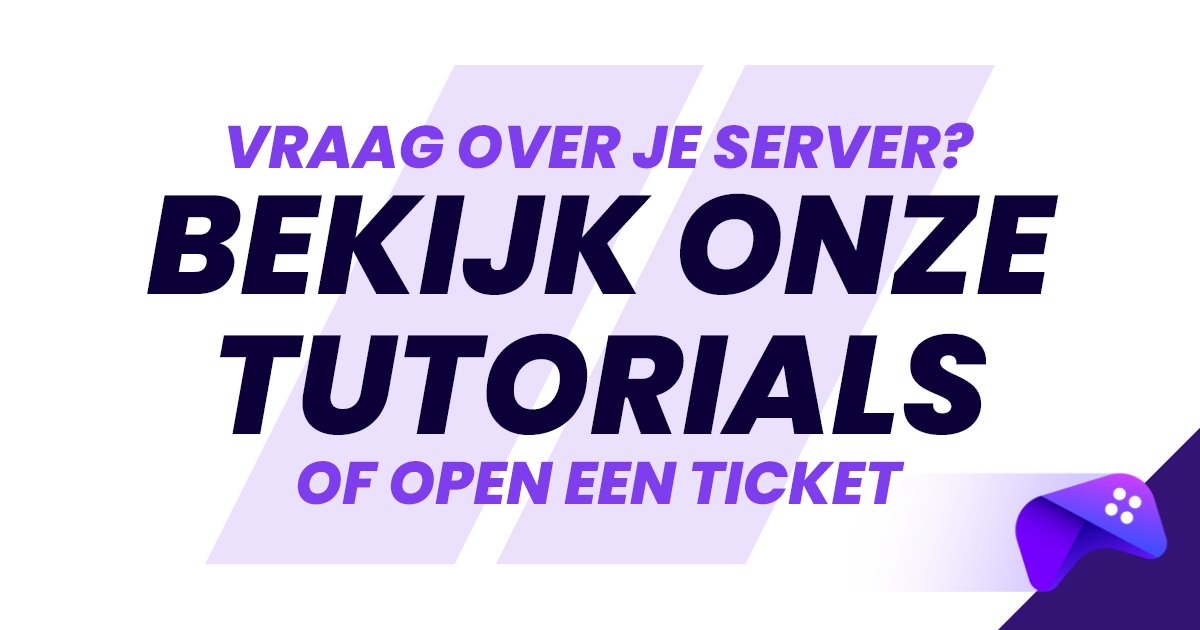 koopjeserver's tweet photo. Heb je een vraag over je gameserver 🎮? Geen probleem! We hebben tientallen handige tutorials voor je gemaakt. Kom je er nog niet uit? Open dan gerust een ticket, dan helpen we je zo spoedig mogelijk 👊🏻!

👉🏻 https://t.co/llwHcHBgIY https://t.co/M8bmgoYsxE