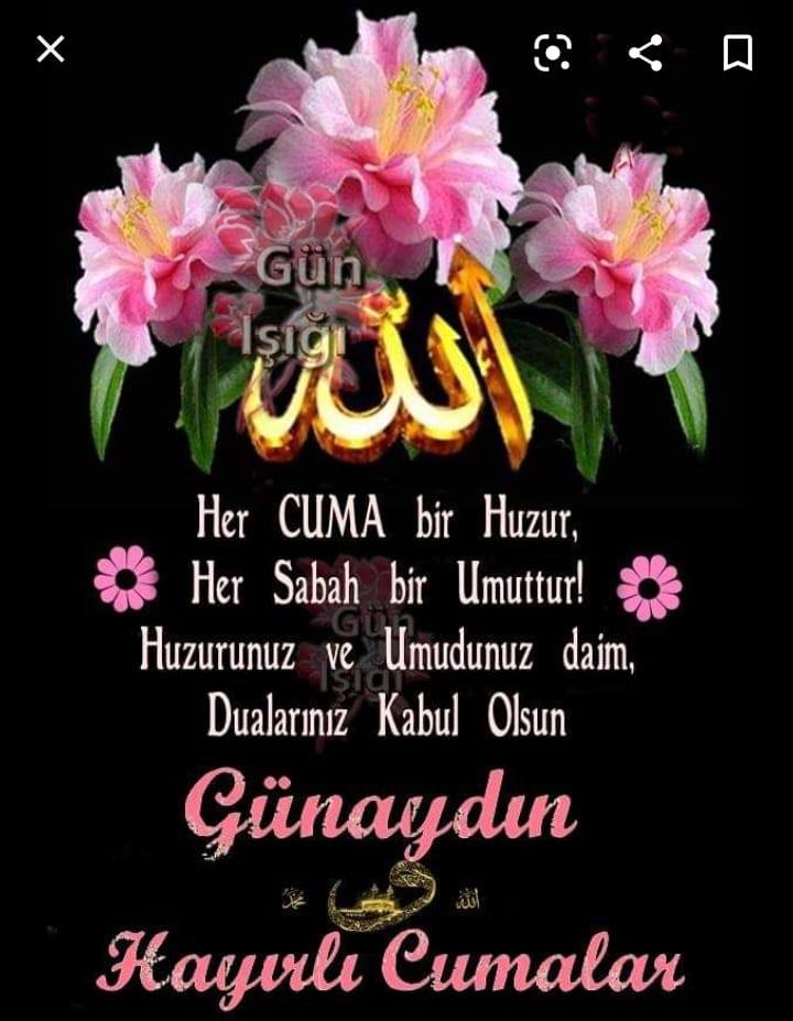 Hayırlı cumalar dilerim