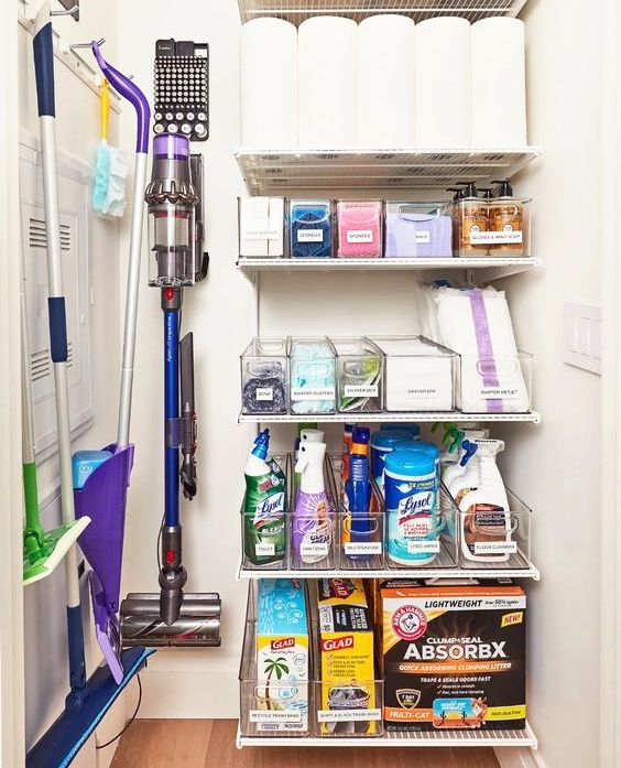 Does your closet look like this? Well, it doesn't have to!

We bring all the necessary cleaning supplies so that you don't have to use up valuable space in your home. 

Request a quote today to receive 20% OFF your first cleaning*
greenhauscleaning.com/request-a-quot…
* First-time clients only