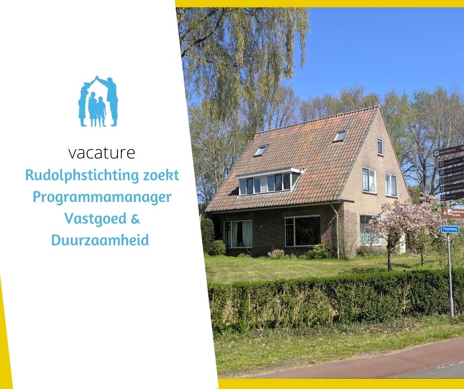 Rudolphstichting is op zoek naar een Programmamanager Vastgoed en Duurzaamheid. In deze veelzijdige functie houdt je je bezig met beheerszaken en projectontwikkeling en op het gebied van gebouwen, grond en leefomgeving. 
We horen graag van je!
rudolphstichting.nl/nieuws/rudolph…