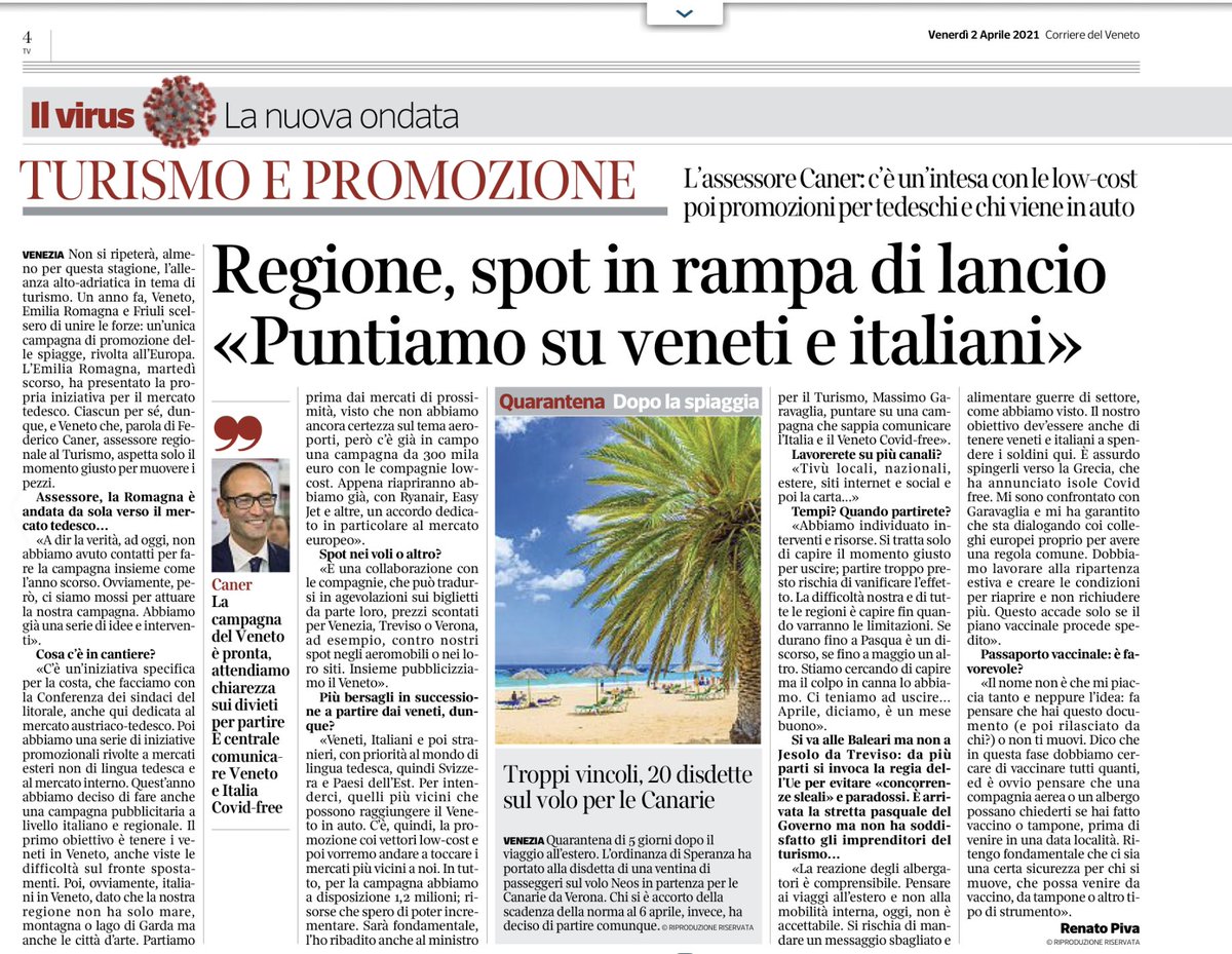 🗞 La mia intervista di oggi sul <a href="/corriereveneto/">Corriere del Veneto</a>