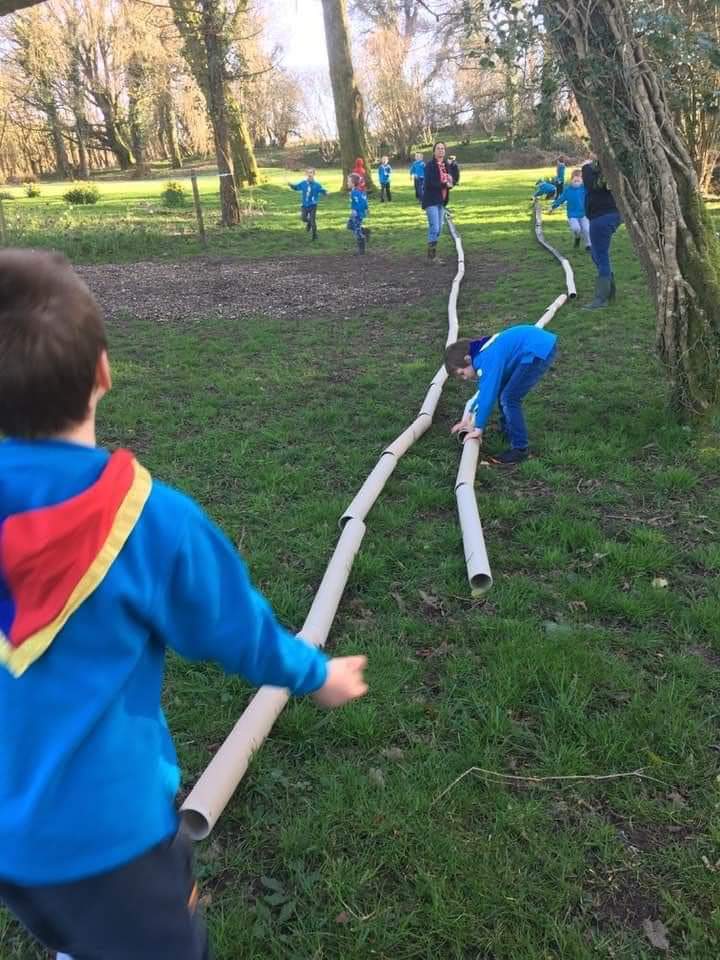 Mosterton Beavers enjoying the Out in scOUTing!