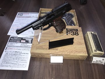 マルゼン ワルサーP38 ac41 ブローバック ブラックメタル入荷